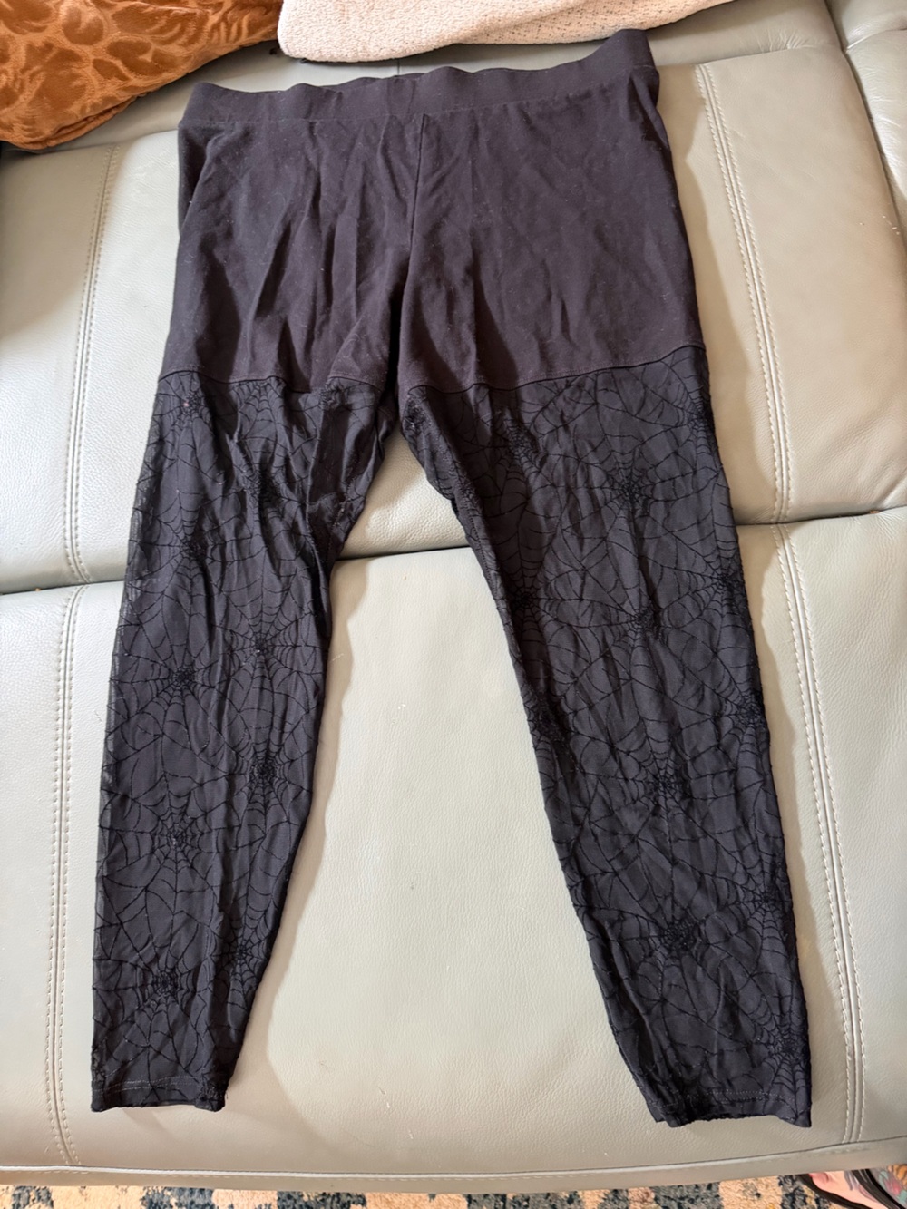 torrid Black Graphic Web-Print Leggings
